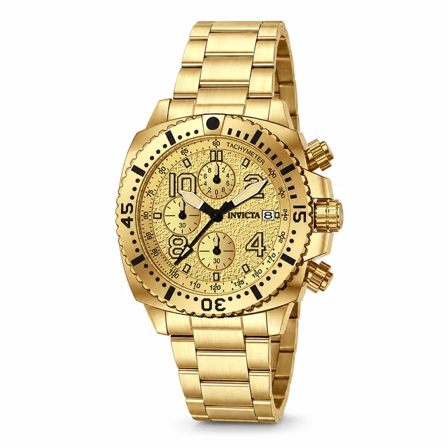 Invicta Chase Durer - Watch - 43mm, Gold (69573) kol saati