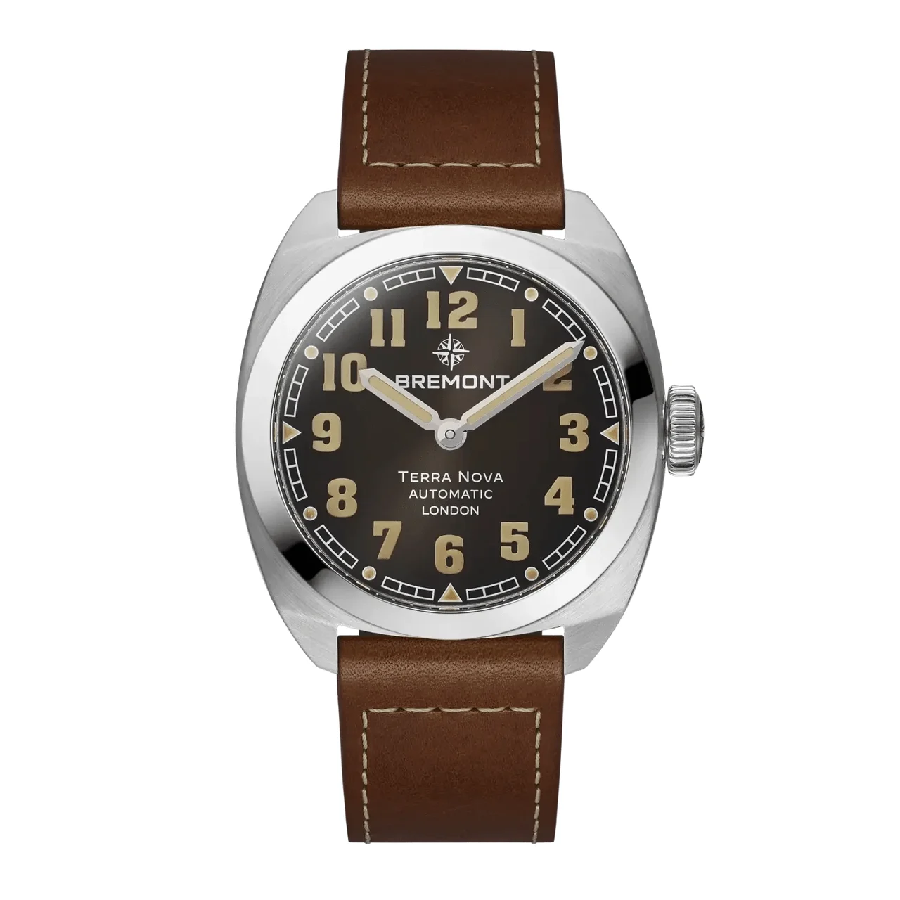 Bremont Terra Nova TN38-ND-SS-BK-L-S 38 mm kol saati