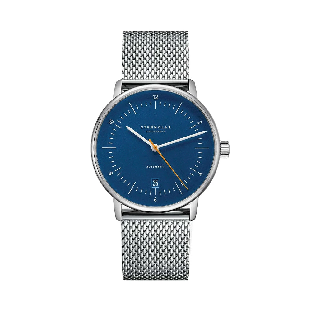 Sternglas Naos Automatic 38mm - Blue on Bracelet S02-NA45-MI04 38 mm kol saati