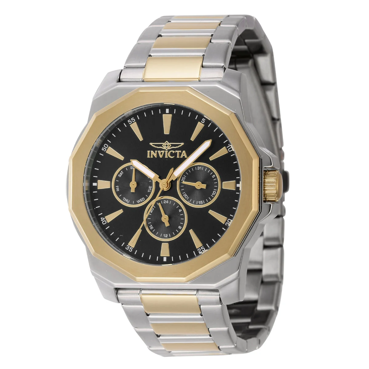 Invicta Speedway Multifunction Watch - 42mm. Gold. Steel (46845) 42 mm kol saati