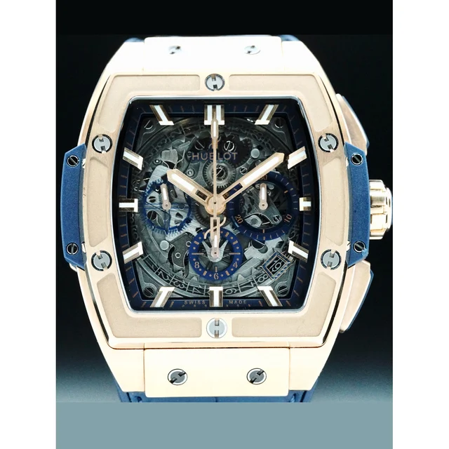 Hublot Spirit of Big Bang King Gold Blue 42mm 210000079563 kol saati