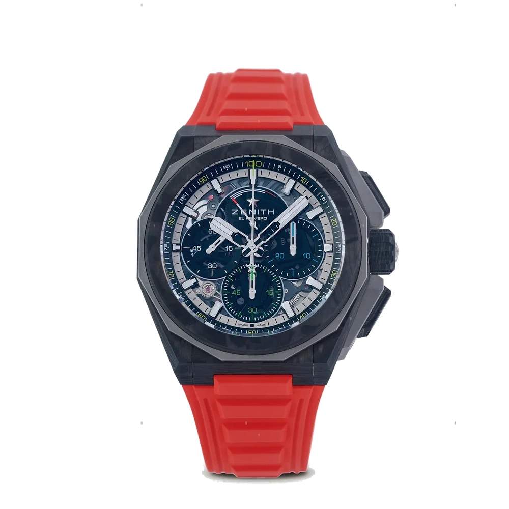 Zenith ZENITH, REF. 10.9100.9004/22.I200, DEFY EXTREME CARBON, FACTORY STICKERS, CARBON AND TITANIUM 45 mm kol saati