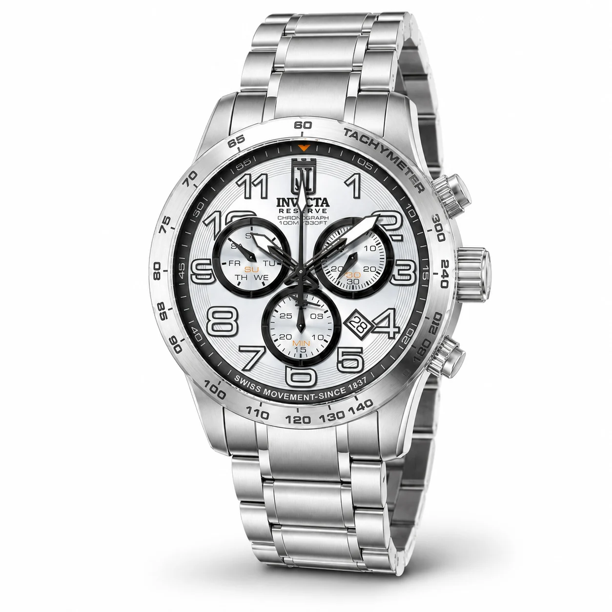 Invicta Vantore Swiss Ronda Z60 Caliber Watch - 48mm, Steel (51259) 48 mm kol saati