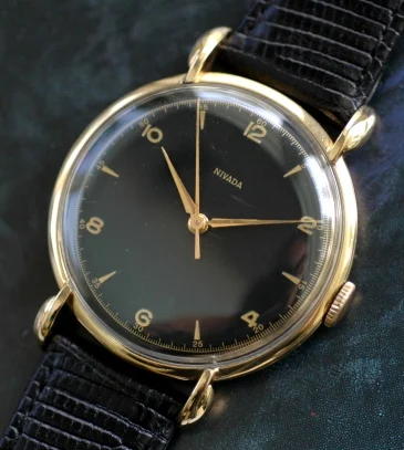 Nivada Grenchen Nivada In 18k Gold kol saati