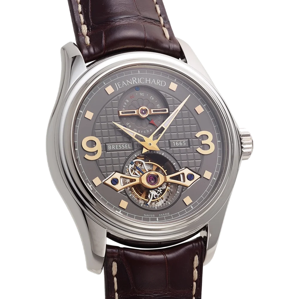 Jeanrichard JEANRICHARD REF 97112 HAUTE HORLOGERIE TOURBILLON POWER RESERVE WHITE GOLD kol saati