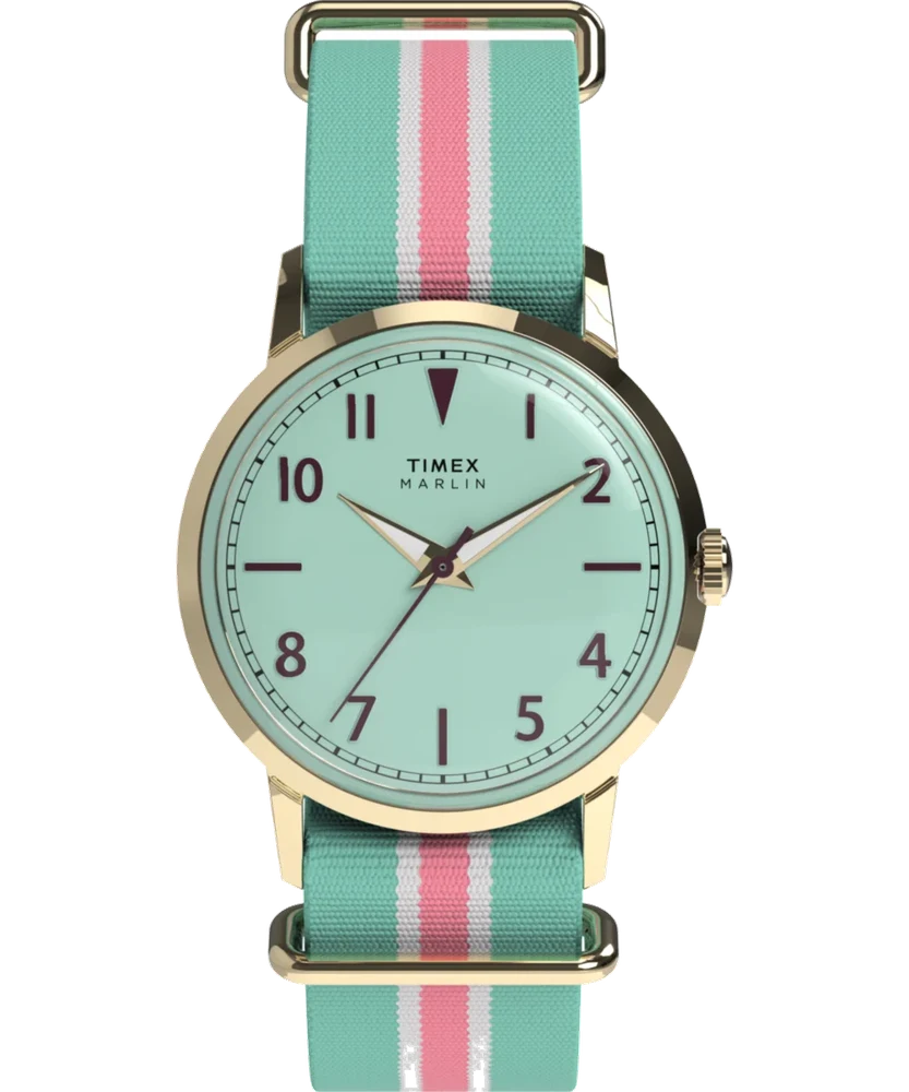 Timex Marlin® 34mm Fabric Strap Watch TW2Y49700 34 mm kol saati