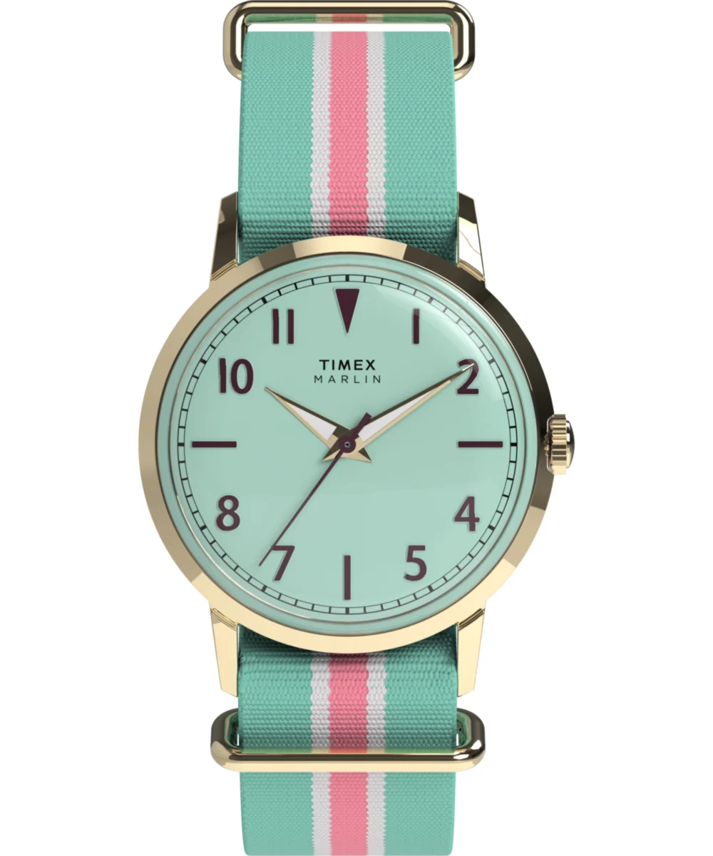 Timex Marlin® 34mm Fabric Strap Watch TW2Y49700VQ 34 mm kol saati