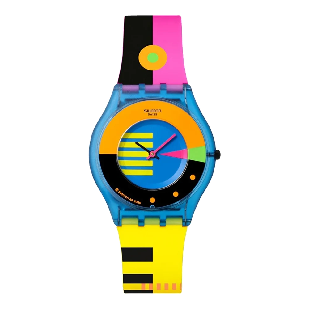 Swatch Neon Flumotions SS08S101 34 mm kol saati