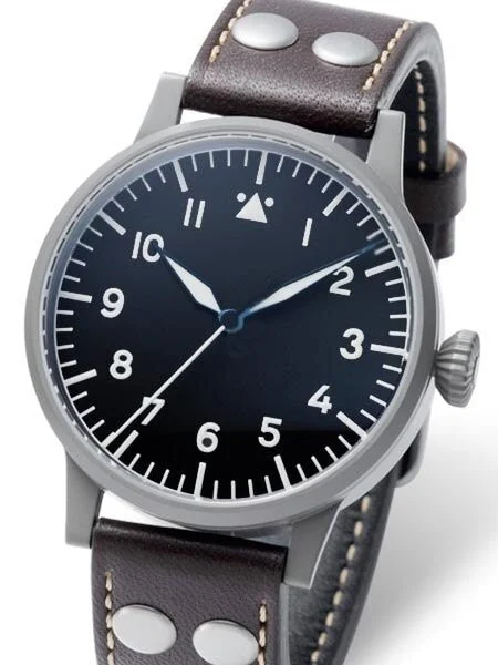 Laco Memmingen Type A Dial Swiss Mechanical Pilot Watch with Sapphire Crystal #861746 kol 