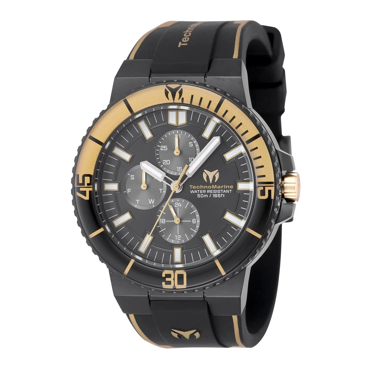 Technomarine Racing Legends Watch - 43mm. Black. Gold (TM-525040) 43 mm kol saati