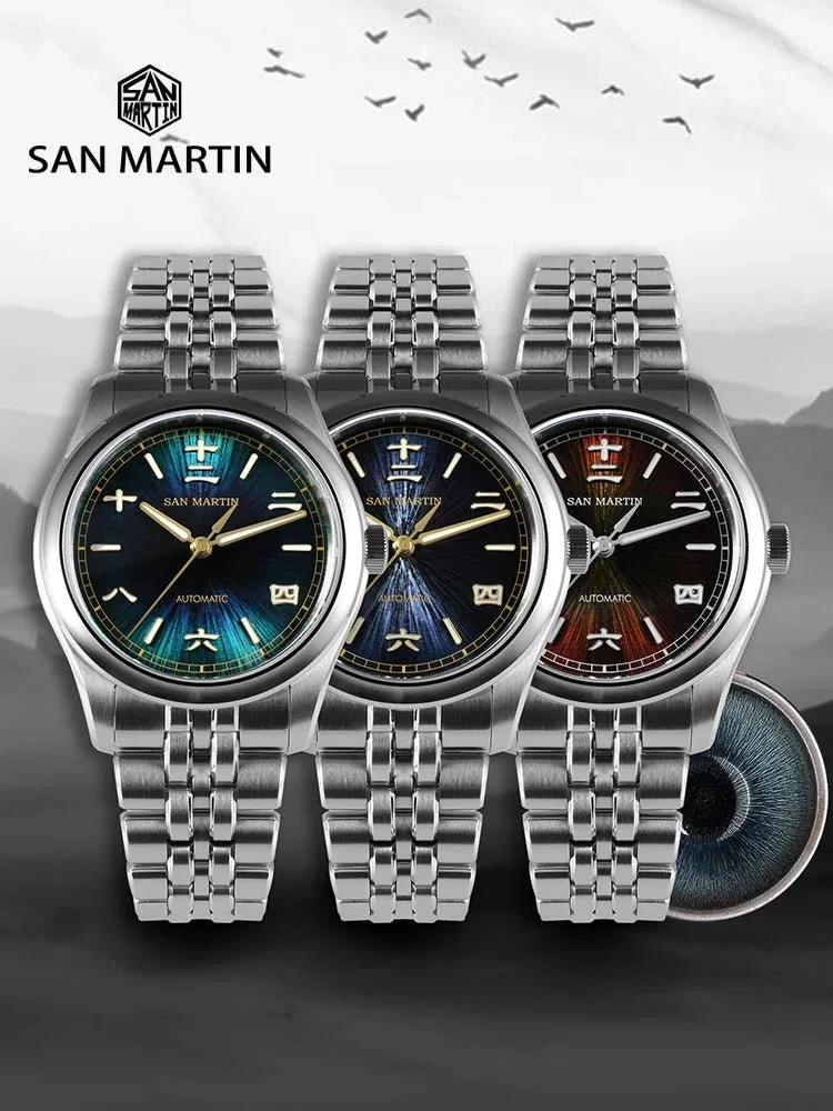 eprolo San Martin SN0144 39mm Gada Watch Sunburst JianZhan Miyota 90S5 Automatic Ar Sapphire Swiss Lume 10Bar 30C103415C1944658747DD250C5DBD85 39 mm kol saati