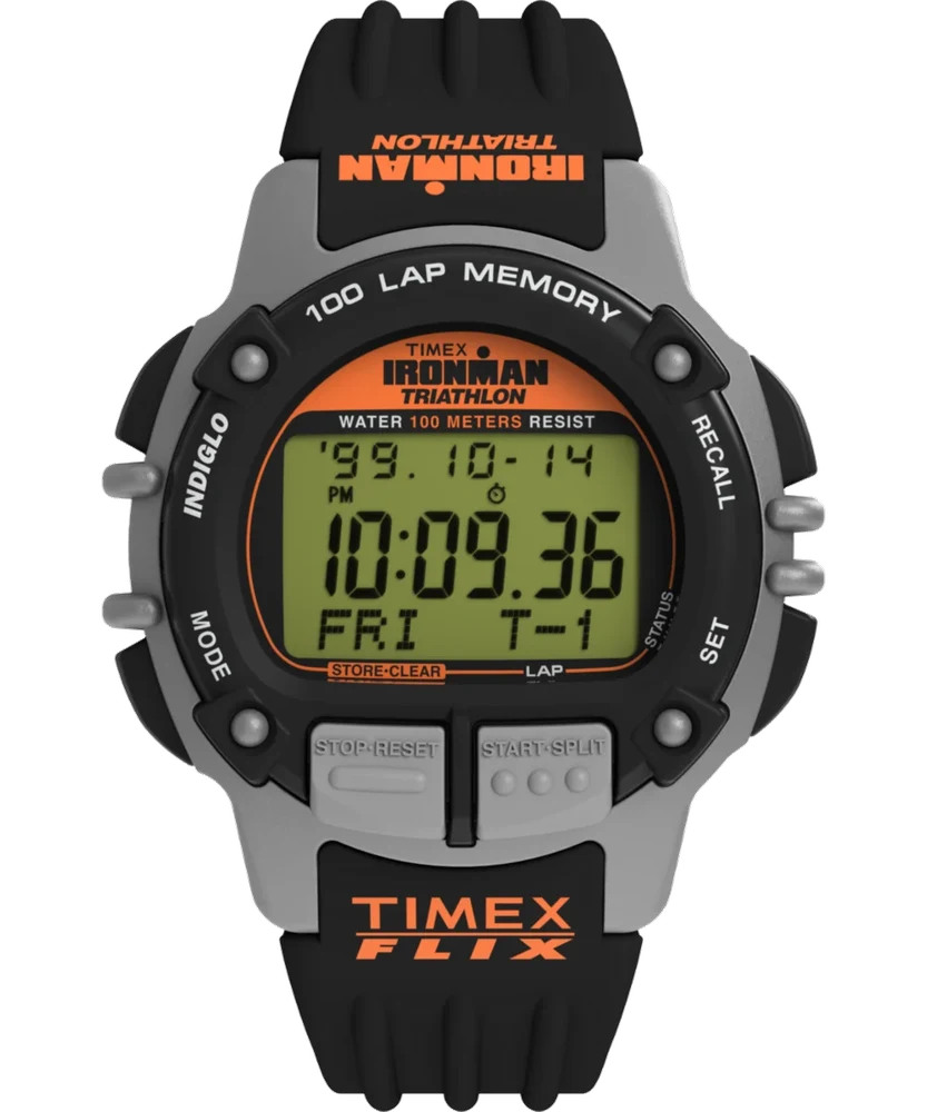 Timex IRONMAN® Flix 100 Lap 42mm PU Strap Watch TW5M63200 42 mm kol saati