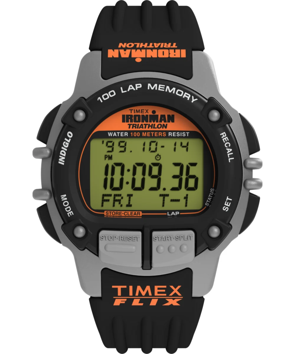 Timex IRONMAN® Flix 100 Lap 42mm PU Strap Watch TW5M63200VQ 42 mm kol saati