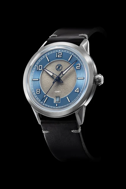 Zelos Comet 39mm 'Steel Blue' kol saati