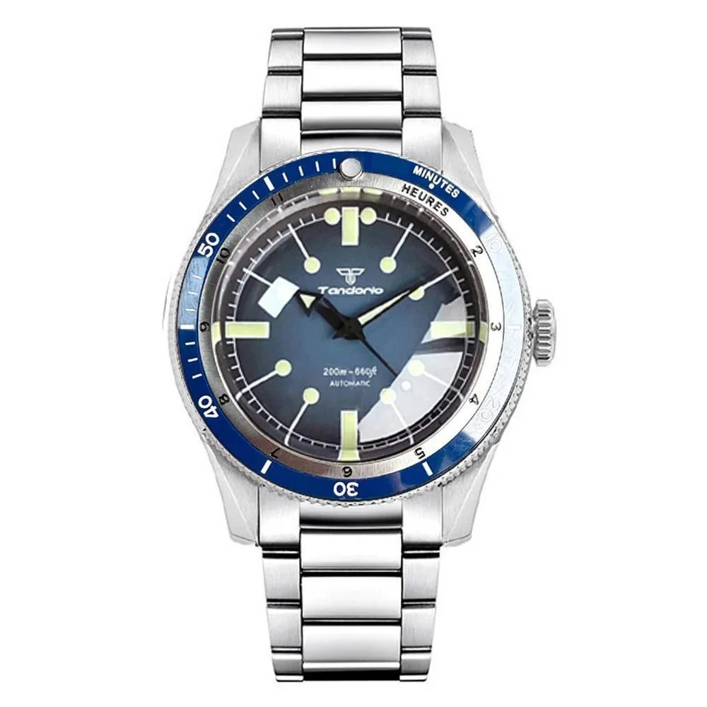 Tandorio Serica Watch TD225 40mm PT5000 Automatic 200M Waterproof Sapphire Diver 14:350686#blue;5:57000035#PT5000 40 mm kol saati