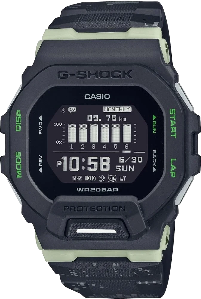 Casio G-shock G-squad GBD-200LM-1DR 45.9 mm kol saati