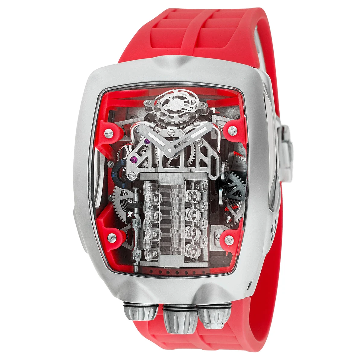 Montres Prestige Invicta Automatic Watch - 44mm. Red (MPW-0161) 44 mm kol saati
