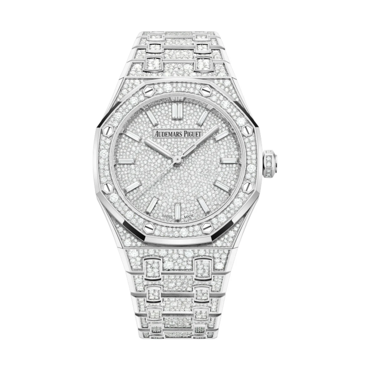 Audemars Piguet Royal White Gold Diamon Audemars Piguet 77452BC.ZZ.1365BC.01 Royal White Gold Diamon 34 mm kol saati