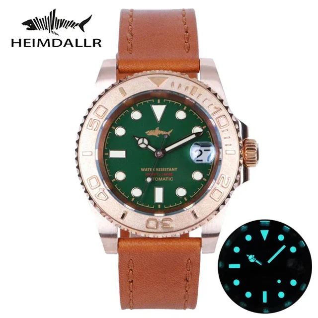 Tandorio HEIMDALLR Bronze Diver Watch HMCR21 NH36 Automatic Sapphire BGW-9 Lume 44MM Yachm