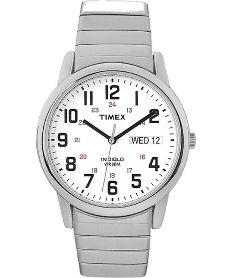 Timex Easy Reader Day Date 35mm Expansion Band Watch T2N091 kol saati