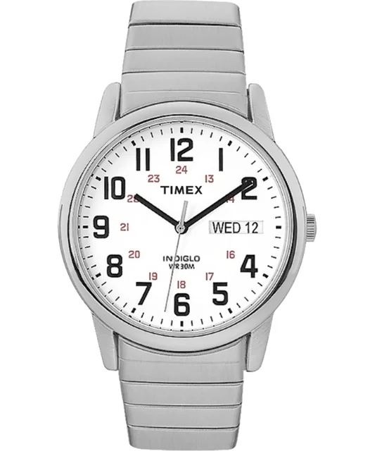 Timex Easy Reader Day Date 35mm Expansion Band Watch T2N0919J kol saati