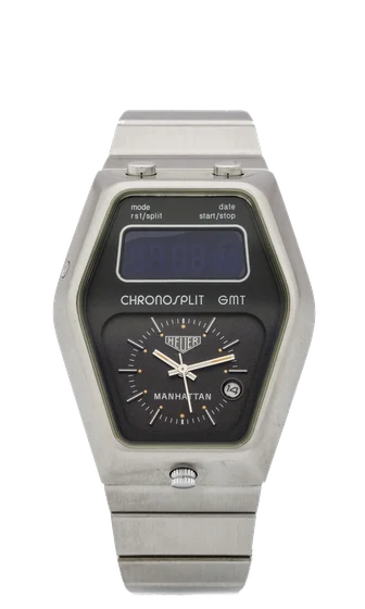Heuer Manhattan Chronosplit Gmt, Steel 104 403 kol saati