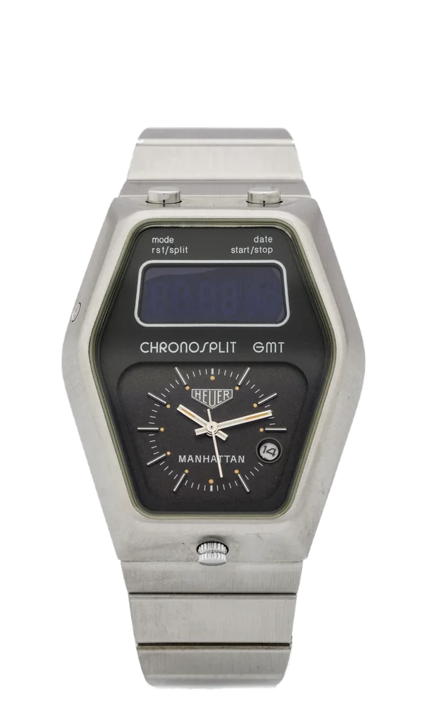 Heuer Manhattan Chronosplit Gmt, Steel 104 403 kol saati
