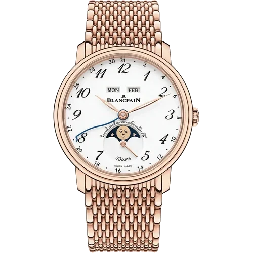 Blancpain Villeret Quantième Complet 8 Jours 6639A 3631 MMB kol saati