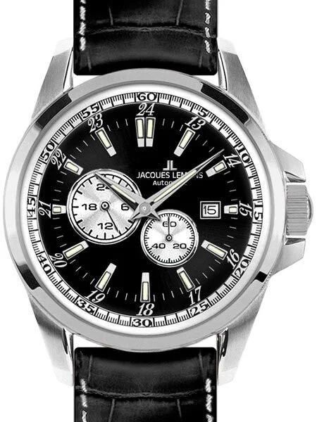 Jacques Lemans Liverpool Automatic Watch with a 24 Hour Sub-Dial #1-1774A kol saati