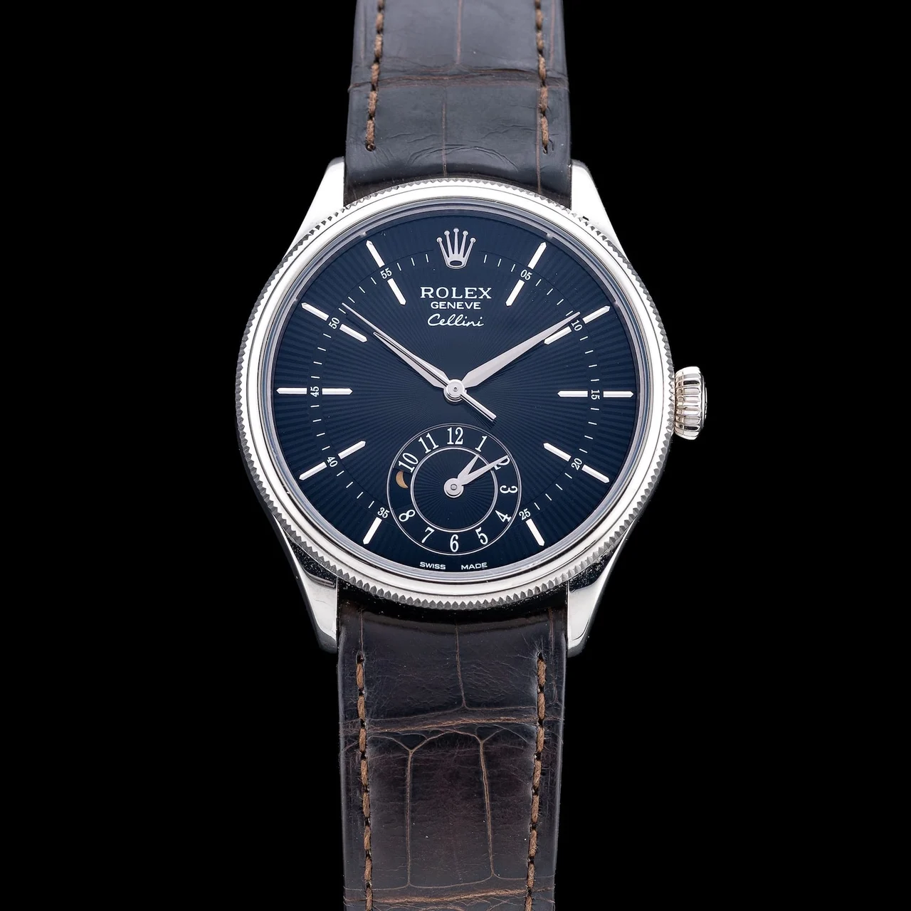 Rolex Cellini Dual Time Black Dial 210009N43253 kol saati