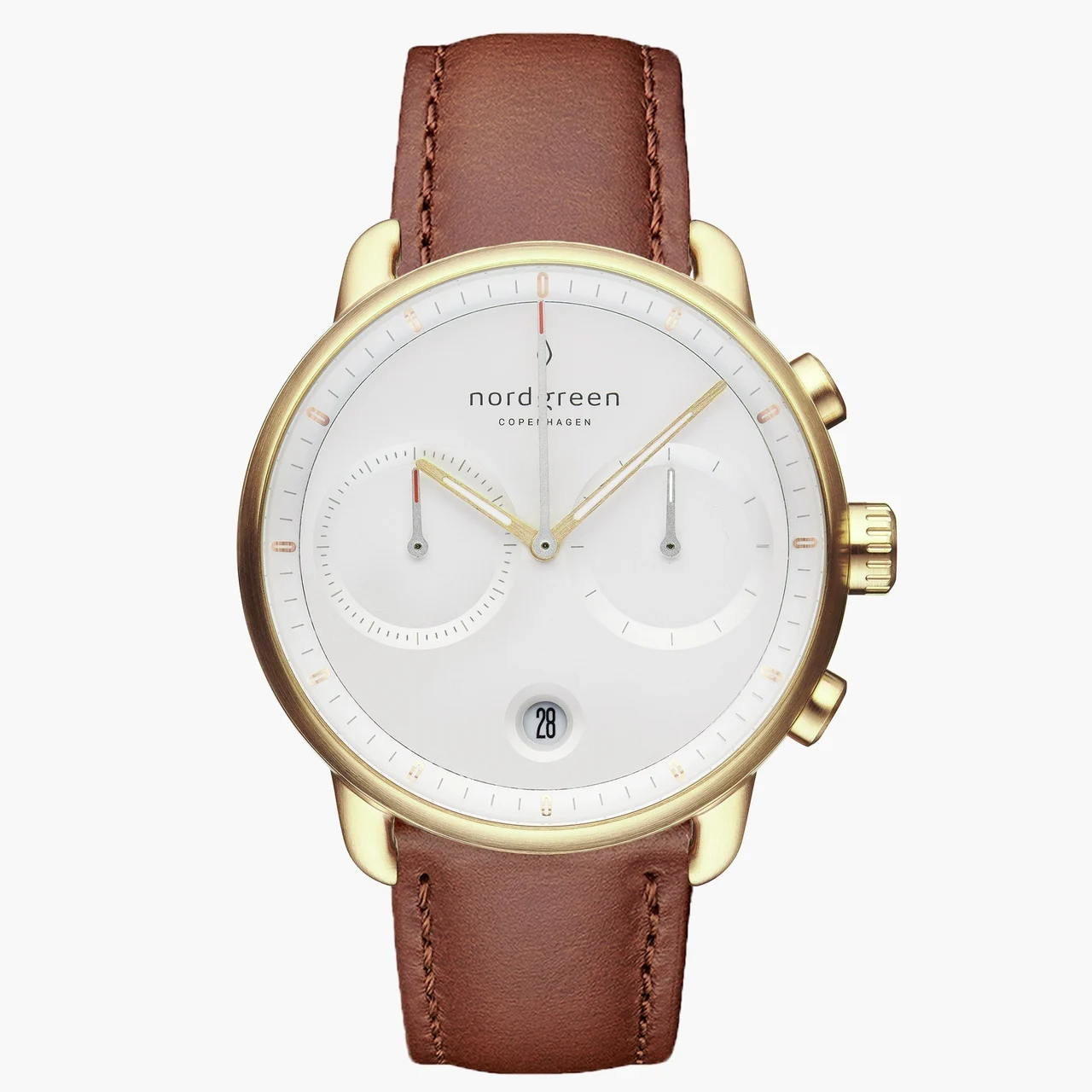 Nordgreen Pioneer 42mm PI42GOLEBRXX 42 mm kol saati