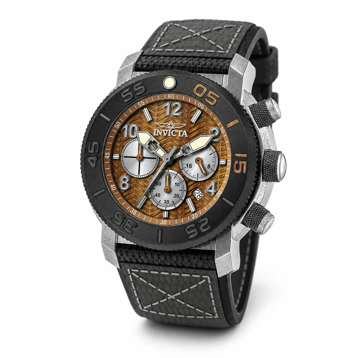 Invicta Coalition Forces Sovereign OPS Watch - 50mm. Orange. Grey. Black (50094) 50 mm kol saati