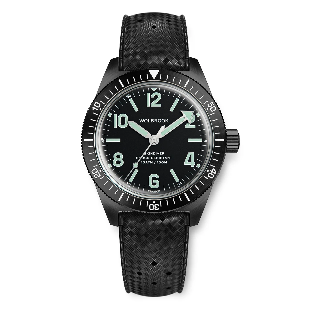 Wolbrook 22-SA-021-RB1-BLK 48 mm kol saati