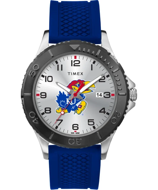 Timex Gamer Royal Blue Kansas Jayhawks TWZUKANMNYZ kol saati