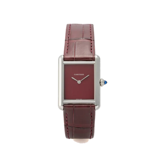 Cartier CARTIER, REF. 4323, TANK MUST, BLUE DIAL, STEEL kol saati