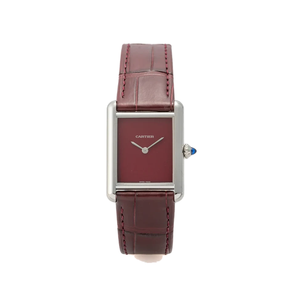 Cartier CARTIER, REF. 4323, TANK MUST, BLUE DIAL, STEEL kol saati