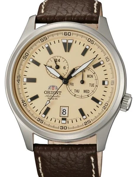 Orient Scratch and Dent - 21-Jewel Automatic Field Watch with 24-Hour Sub-Dial #ET0N003Y S