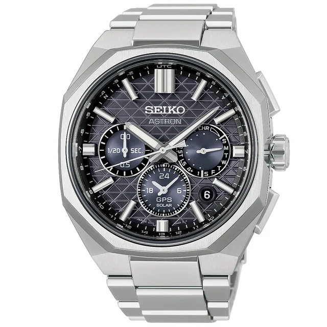 Seiko Astron GPS Solar Chronograph Black HAB002 kol saati
