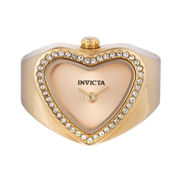 Invicta Mini Angel Ring Watch - 18.5mm. Gold (49574) kol saati
