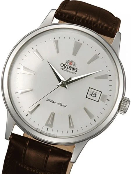 Orient SCRATCH AND DENT - Bambino Automatic Dress Watch with White Dial, Applied Silver Ho
