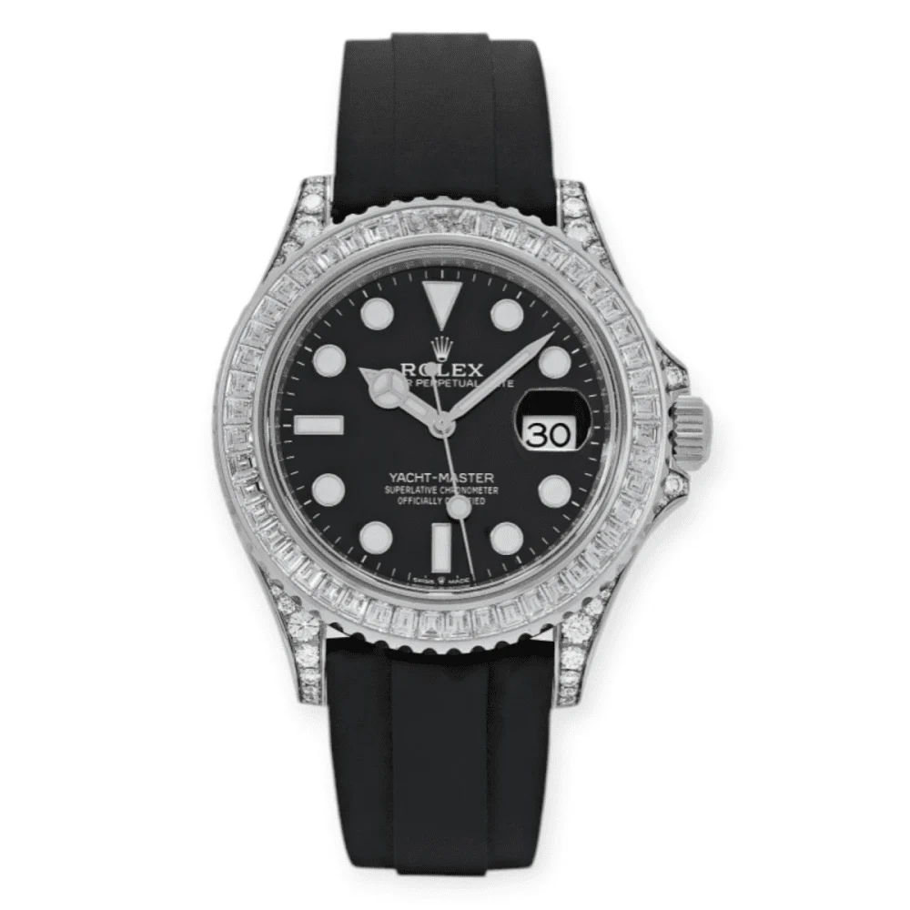 Rolex Yatch Master 42mm White Gold OysterFlex 2266 Pre-Owned Rolex Yatch Master 42mm White Gold OysterFlex 2266 42 mm kol saati