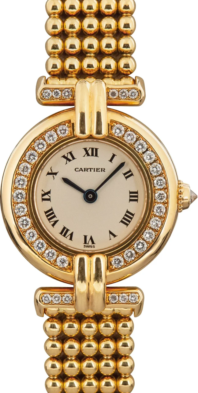 Cartier Colisee 18k Yellow Gold 1980 24 mm kol saati