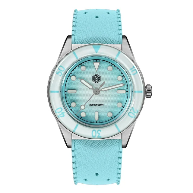 San Martin Women Quartz Watch 圣马丁-SN0151GS女表 - 粉面- 粉胶带 kol saati