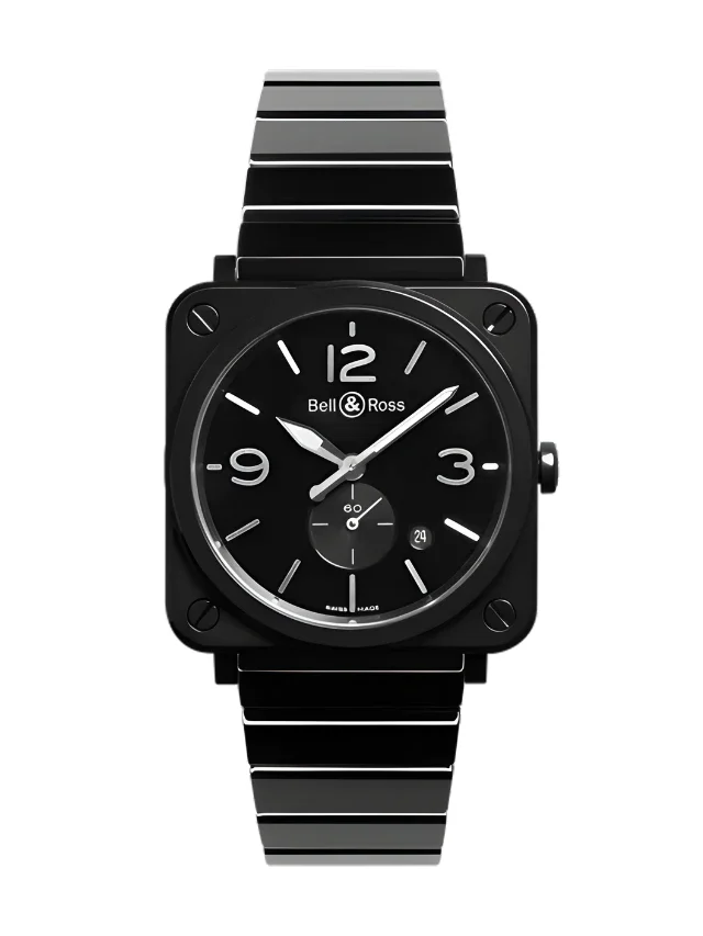 Bell & Ross Brs-bl-ceramic/sc 39 mm kol saati