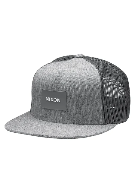 Nixon US Team Trucker Hat - Heather Gray C2167-070-00 kol saati