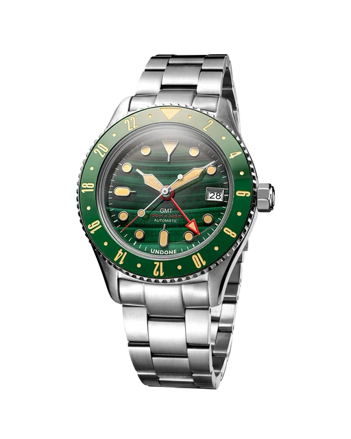 UNDONE Basecamp Malachite Dial Silver BCP-MLC-DL-SLV kol saati