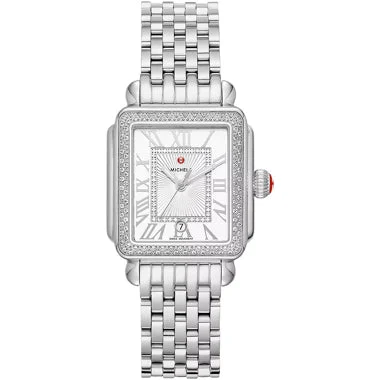 Michele Watches Michele Deco Madison Mid Stainless Diamond Watch MWW06G000001 kol saati