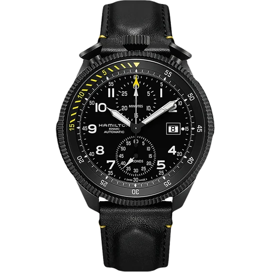 Hamilton Khaki Aviation Takeoff Auto Chrono H76786733 kol saati