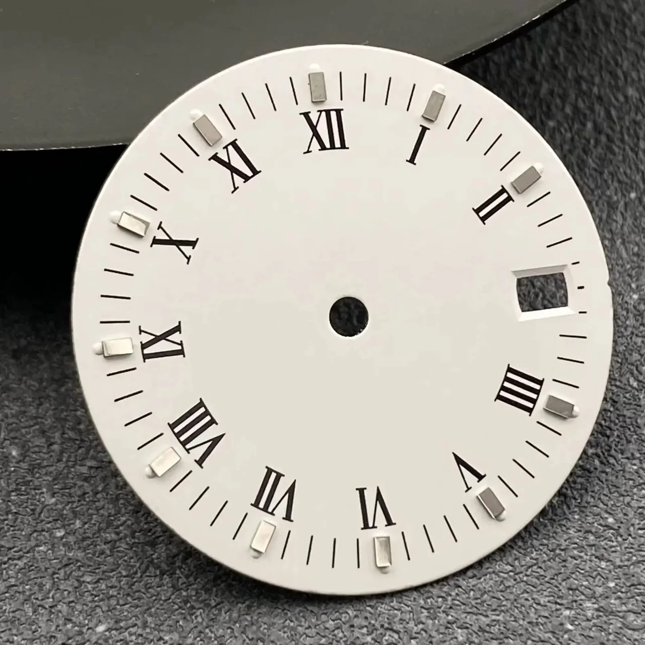 Tandorio Watches Dial Roman numerals White Vintage No logo Single calendar Fit NH35 NH36 Movement Watch Dial Accessories 1005009937971038-White-NO logo 28.5 mm kol saati