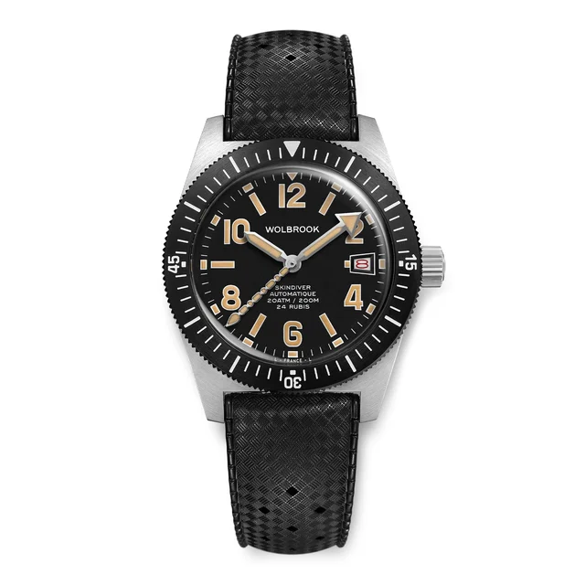Wolbrook Skindiver Automatic 38 mm Even Numerals Dive Watch - Cédric Dodane Edition 26-SA3